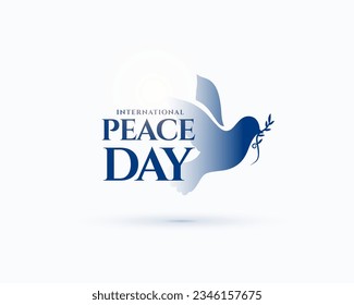 international peace day message background a symbol of love vector