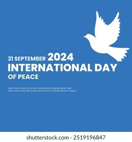 International Peace Day, observed on September 21st, is a global day dedicated to promoting peace, non-violence, and ceasefire.