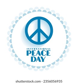 international peace day social media post background design vector