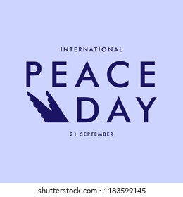 International peace day. vector background illustration poster.