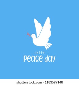 International peace day. vector background illustration poster.