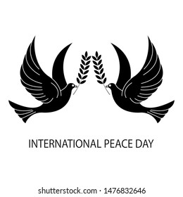 international peace day vector design