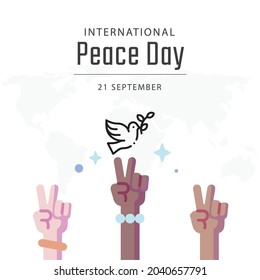 International Peace Day, Vector illustration design.