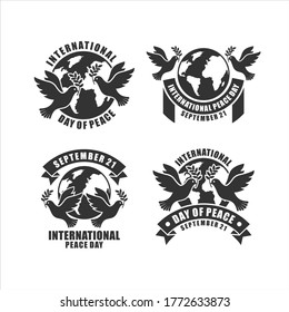 International Peace Day Vector Logo Design