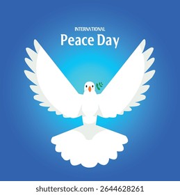 international Peace Day VECTOR pigeon