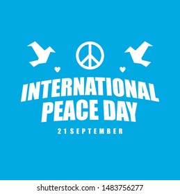 International peace day vector template