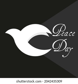 Vektor Template Design am Internationalen Friedenstag