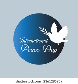 International peace day vector template