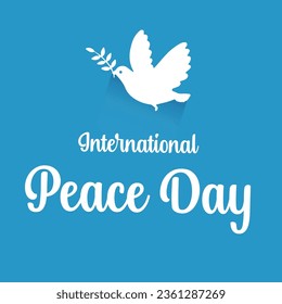 International peace day vector template