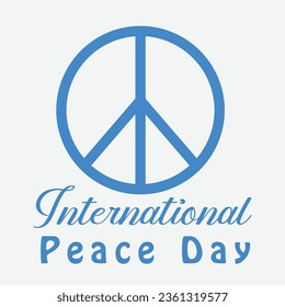 International peace Day vector template