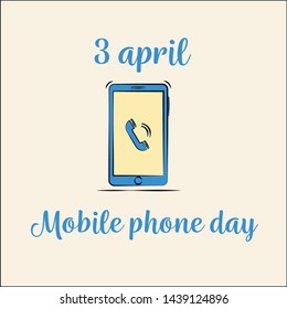 international phone day. phone concept. smartphone vector flat style