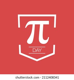 Internationaler Pi-Tag. 14. März, mathematische Konstantenzahl. Irrationale Nummer, griechischer Brief, 3,14 Pi-Zeichen. Digital Illustration kreative Vorlage. Happy Pi Day Konzept.