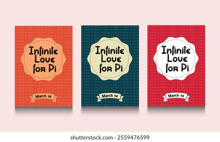 International Pi day. March 14. Mathematical pi day template design for banner, poster, background, Pi Day Card,Pi Celebration.