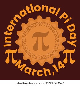International Pi Day T-Shirt Design Template