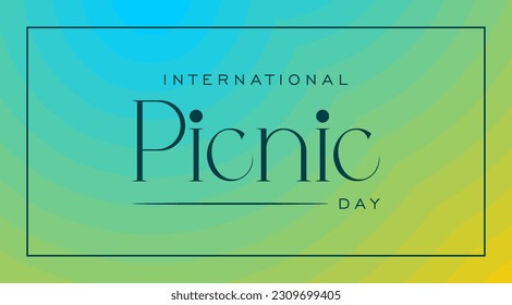 International picnic day background template