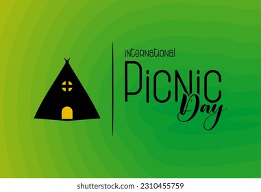 international picnic day Holiday concept. Template for background, banner, card, poster, t-shirt with text inscription