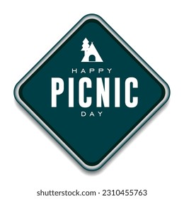 international picnic day Holiday concept. Template for background, banner, card, poster, t-shirt with text inscription