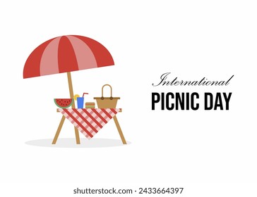 International picnic day poster design