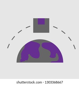 International, planet icon. Element of Delivery and Logistics icon for mobile concept and web apps. Detailed International, planet icon can be used for web and mobile