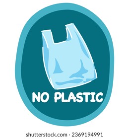 Icono de la bolsa de plástico internacional elemento de ilustración de vector
