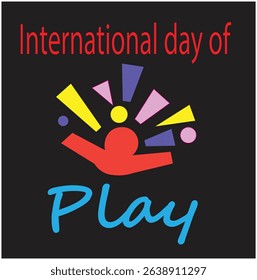 international play day vector design