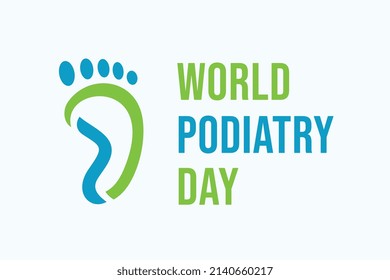 International podiatry day, flat style vector illustration design