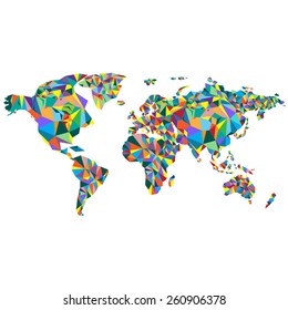 International political map of the world in vector