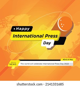 International Press Day Vector Illustration (Ilustrasi Vektor Hari Pers Internasional)