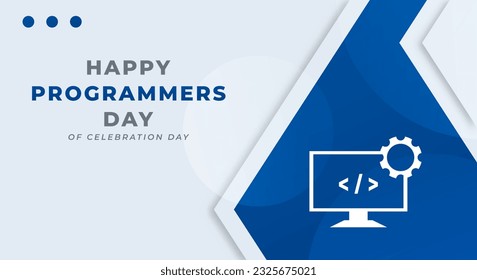 Internationale Programmierertagsfeier Vectordesign-Illustration für Hintergrund, Poster, Banner, Werbung, Grußkarte
