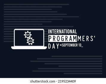 International programmers day design background. September 13.