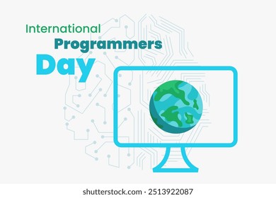 International programmers day poster illustration