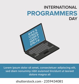 International Programmers Day vector. Banner. Post. Holiday.