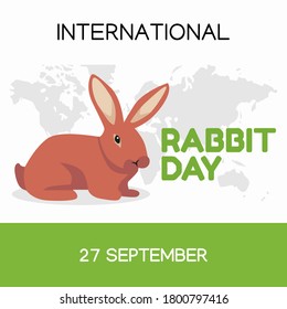 International Rabbit Day Vector Illustration