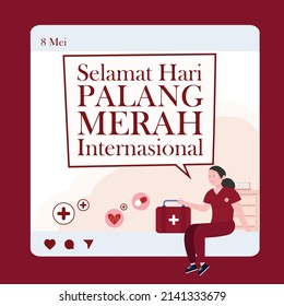 International Red Cross Day Vector Illustration (Ilustrasi Vektor Hari Palang Merah Internasional)