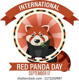 International Red Panda Day illustration