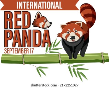 International Red Panda Day illustration