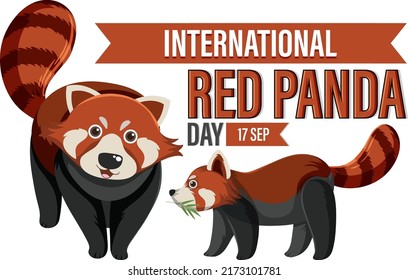 International Red Panda Day illustration