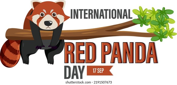 International Red Panda Day illustration