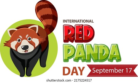 International Red Panda Day On September 17 illustration