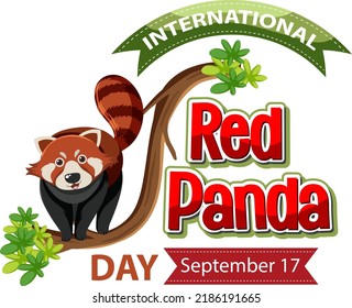 International Red Panda Day On September 17 illustration