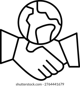International Relations Icon Vector Element