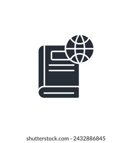 international relations icon. vector.Editable stroke.linear style sign for use web design,logo.Symbol illustration.