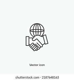 International Relations vector icon. Premium quality.