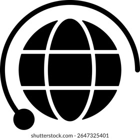 Remessa internacional Design de ícone preto moderno