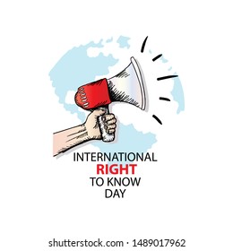 International Right To Know Day concept