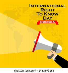 International Right To Know Day, Poster