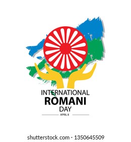 International Romani day concept. April 8