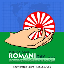 International Romani Day, Poster and Banner vector