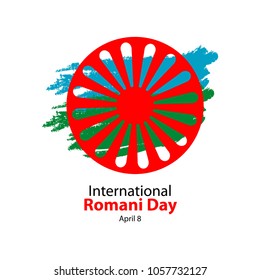 International Romani Day Vector Template Design Illustration