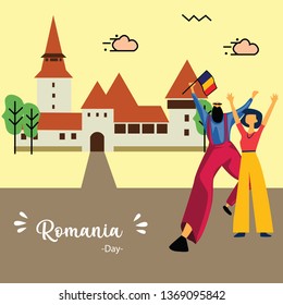 International Romania Day Vector Template Design Illustration